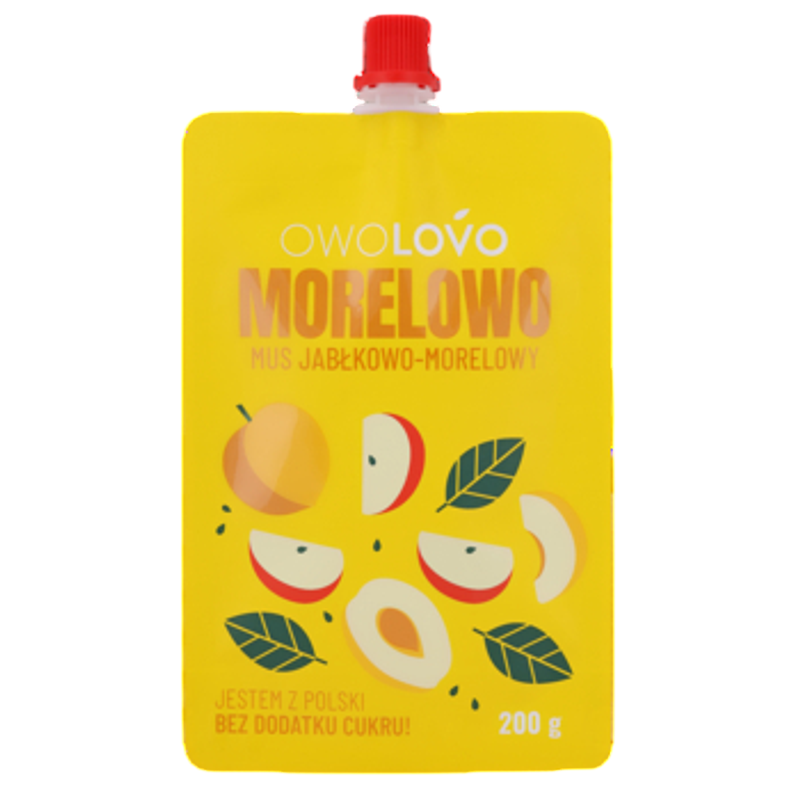 Mus jabłkowo-morelowy 200g * MORELOWO OWOLOVO